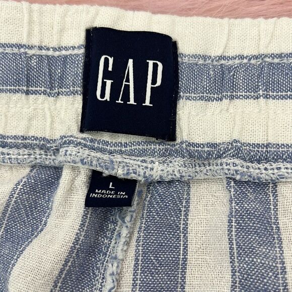 Gap striped linen blend shorts size large - Picture 5 of 6